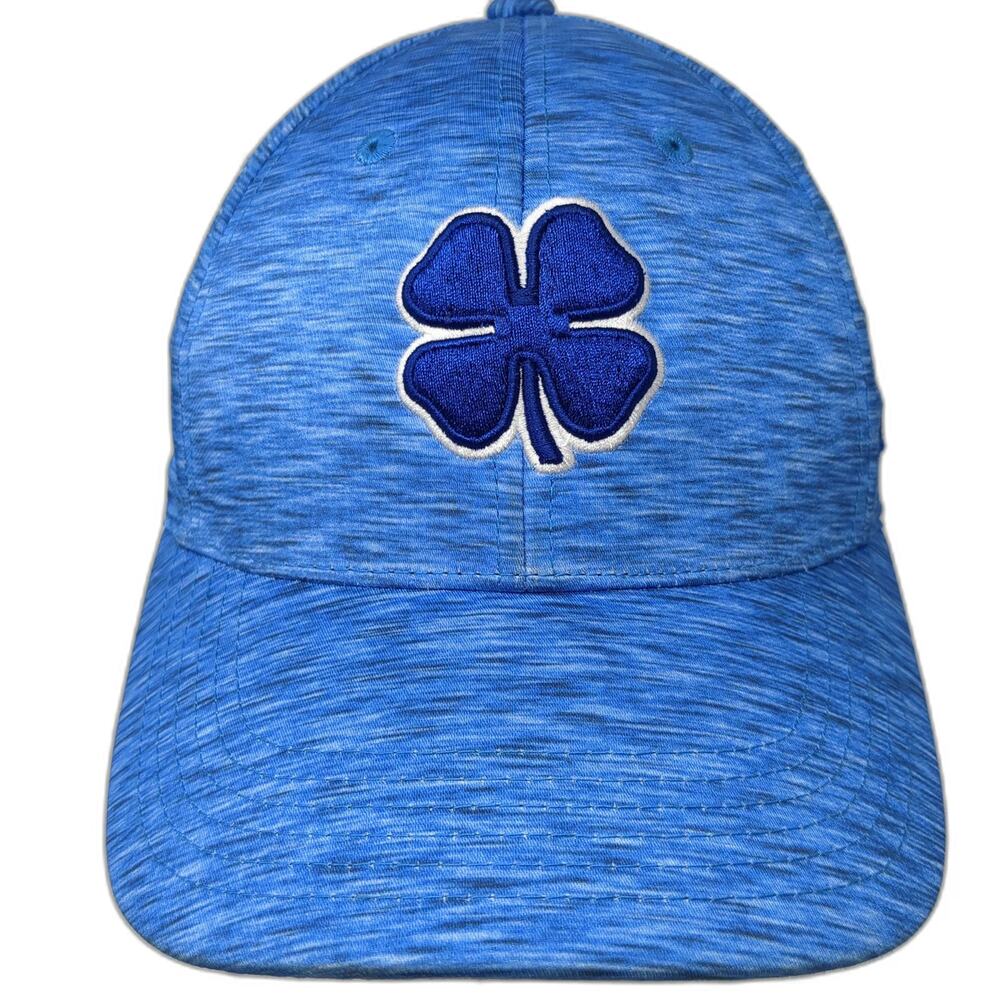 Black Clover Baseball Blue XL Memory Fit Heathered Live Lucky Embroidered Hat